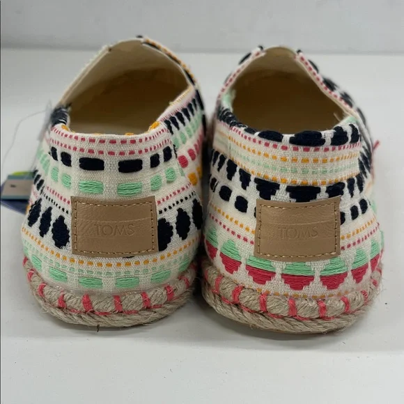 NWT Toms Alpargata Rope Espadrilles in Natural Global Woven Size 8 - Picture 6 of 7